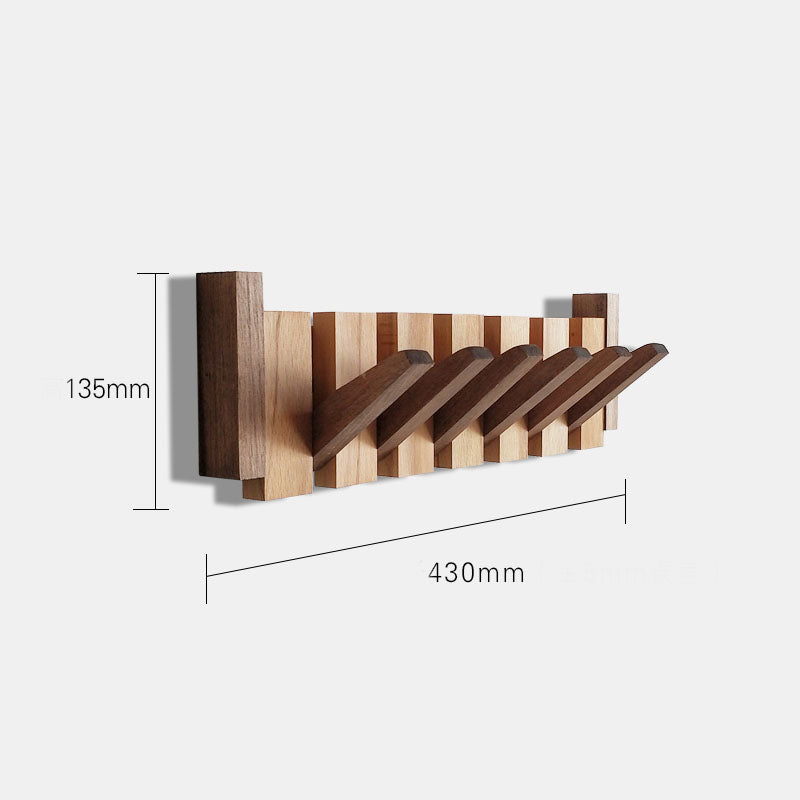 Black Walnut Coat Rack Wall-Mounted Hook