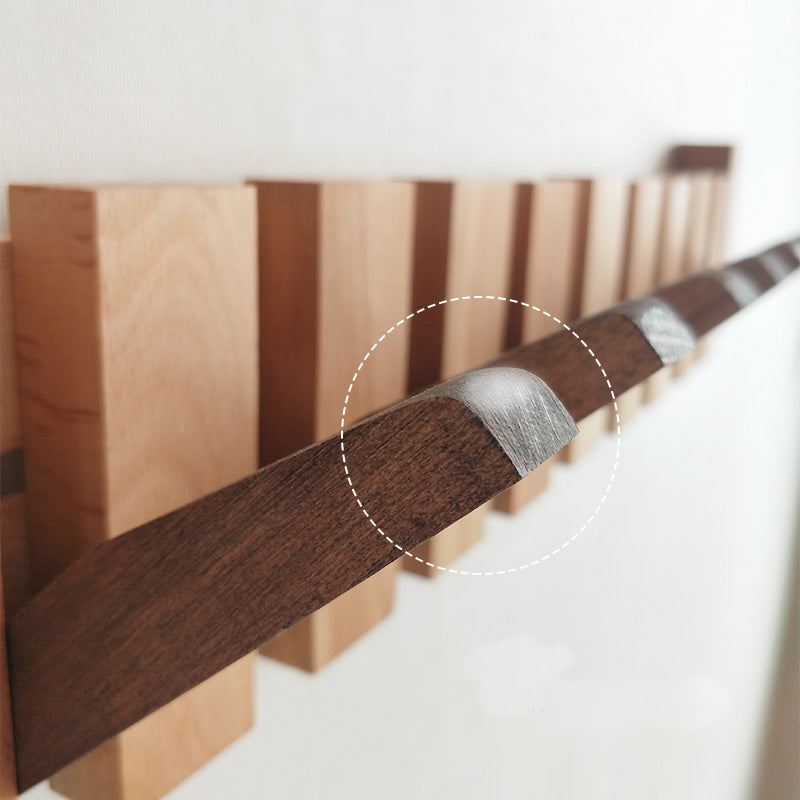 Black Walnut Coat Rack Wall-Mounted Hook