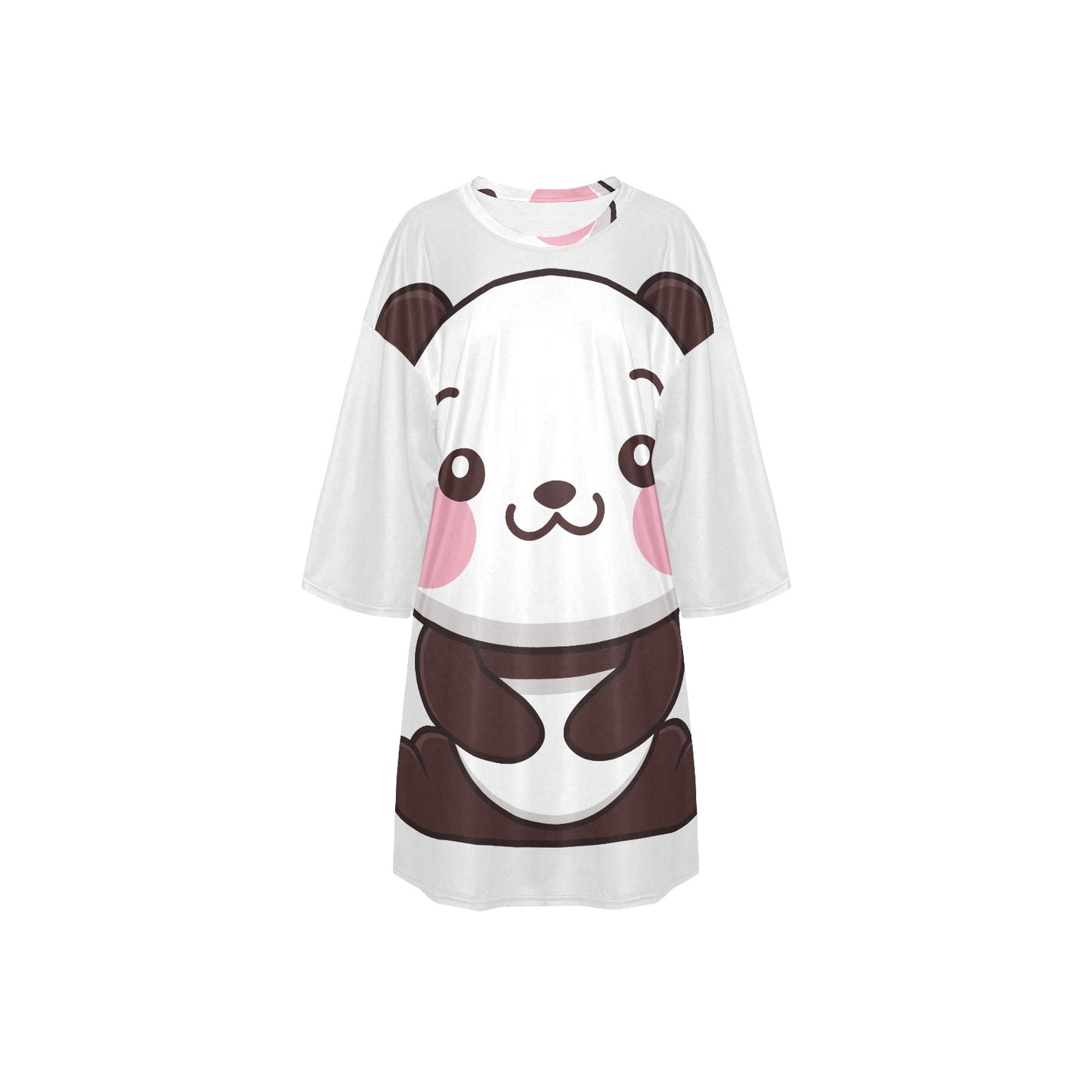 Cute Panda Women's Oversized Sleep Tee (T74)