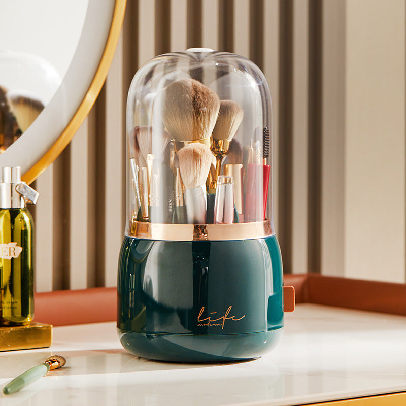 Cosmetic Brush Rotating Storage Organizer