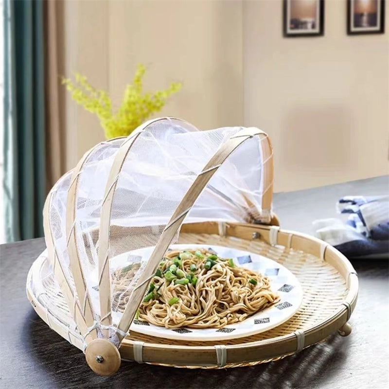 Handmade Bamboo Basket Steamed Bread Basket Bamboo Dustpan