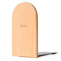 Solid beech wood book end