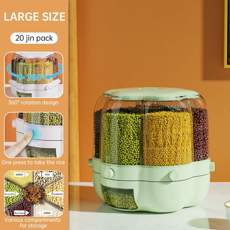 Rotatable Grain Storage Box