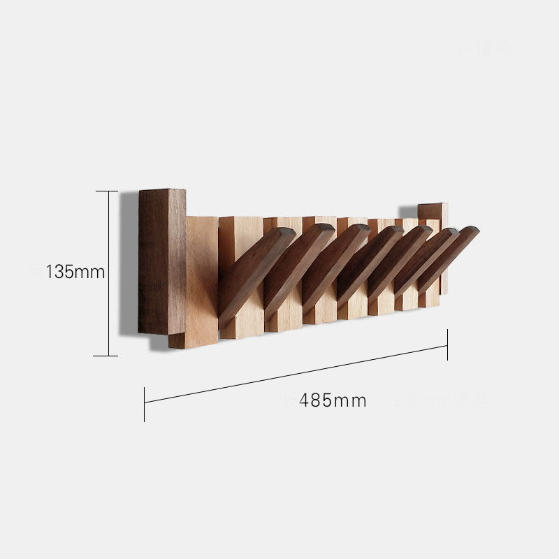 Black Walnut Coat Rack Wall-Mounted Hook