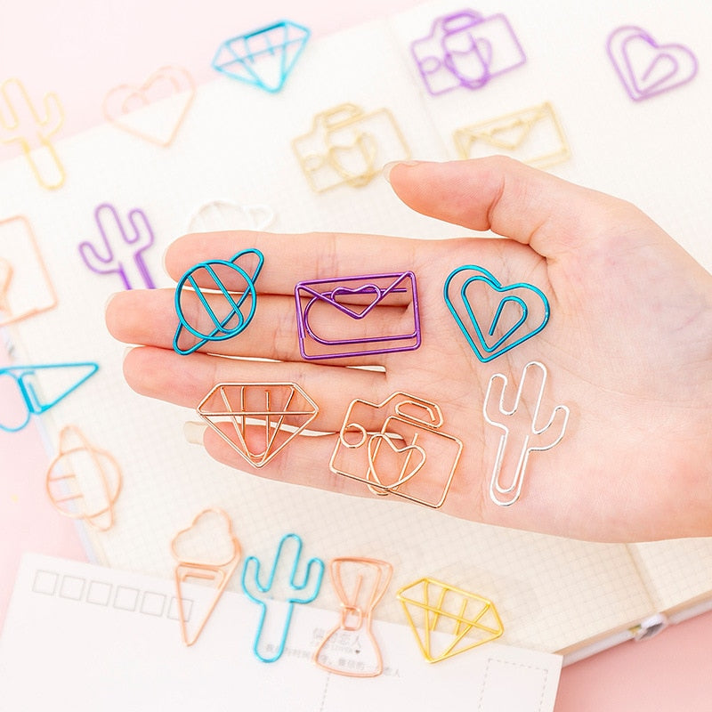 10 pcs/pack cute Mini Paper Clips Kawaii