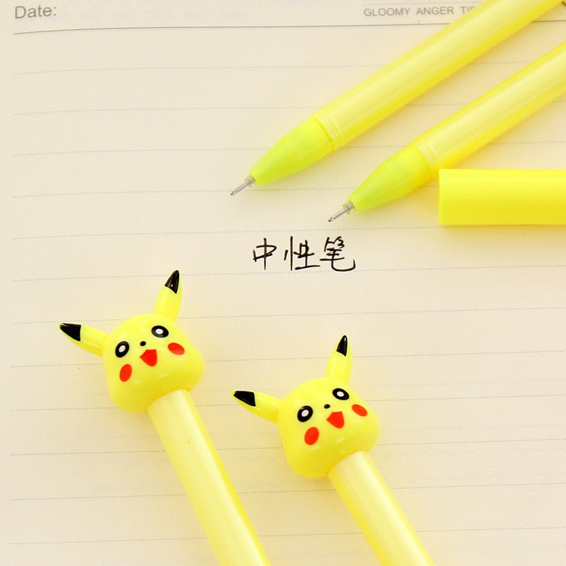 2pc Cartoon Kawaii Cute Plastic Pokemon Gel Pens For Kids