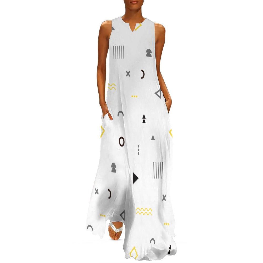 Geometric Long dress S-5XL