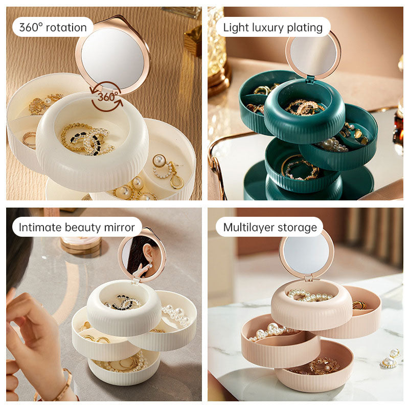 Multi-layer Rotating Jewelry Box