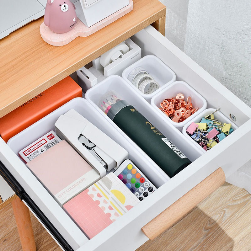 8pcs/set Multipurpose Adjustable Drawer Organizer Trays