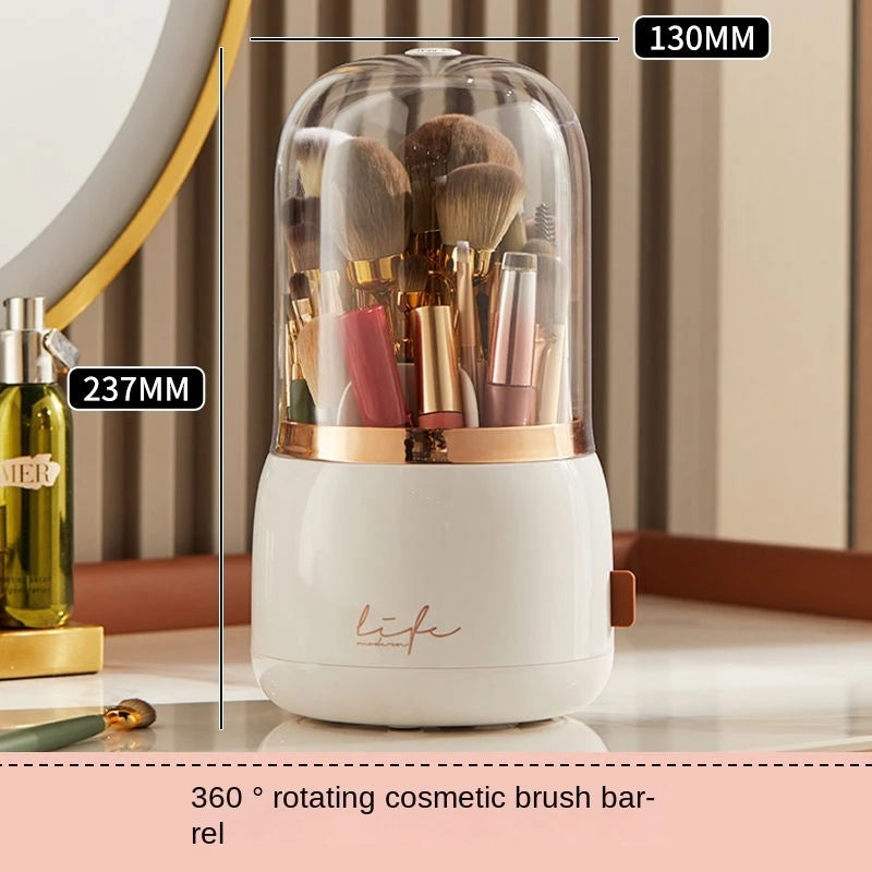 Cosmetic Brush Rotating Storage Organizer