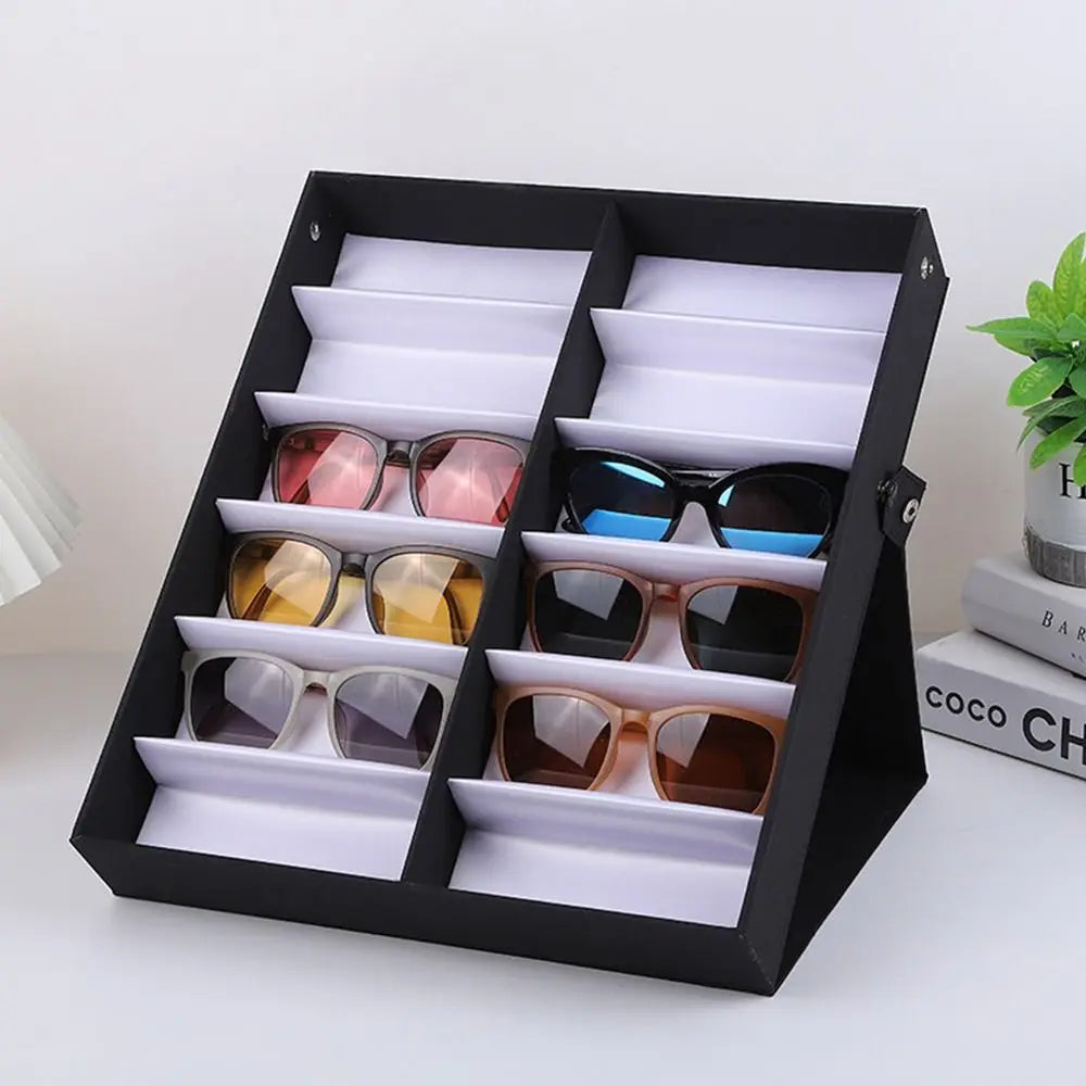 Sunglasses multi grid glasses display 12 slots