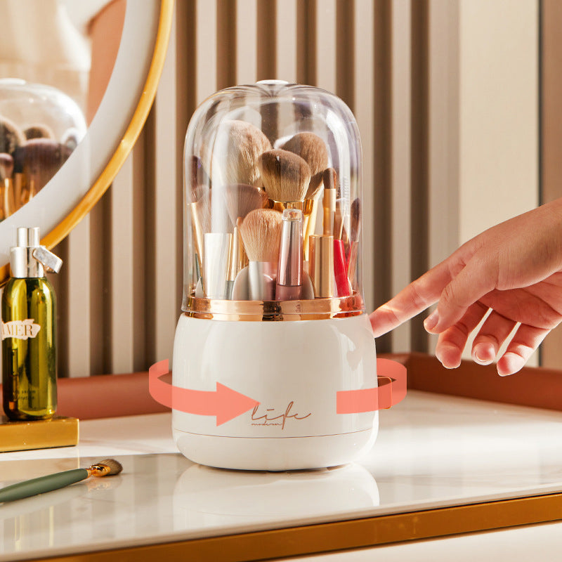 Cosmetic Brush Rotating Storage Organizer