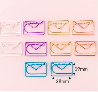 10 pcs/pack cute Mini Paper Clips Kawaii