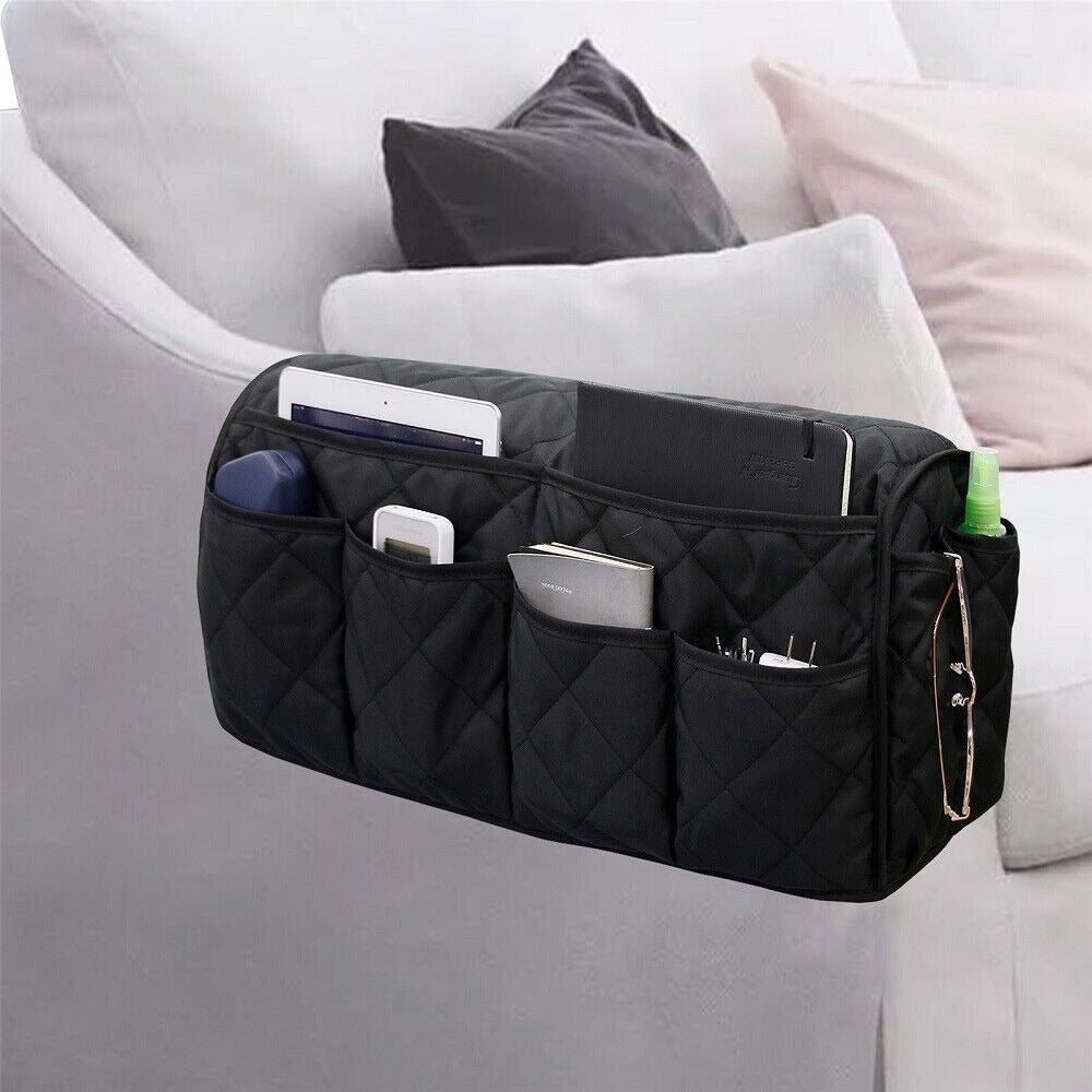 Sofa armrest storage bag