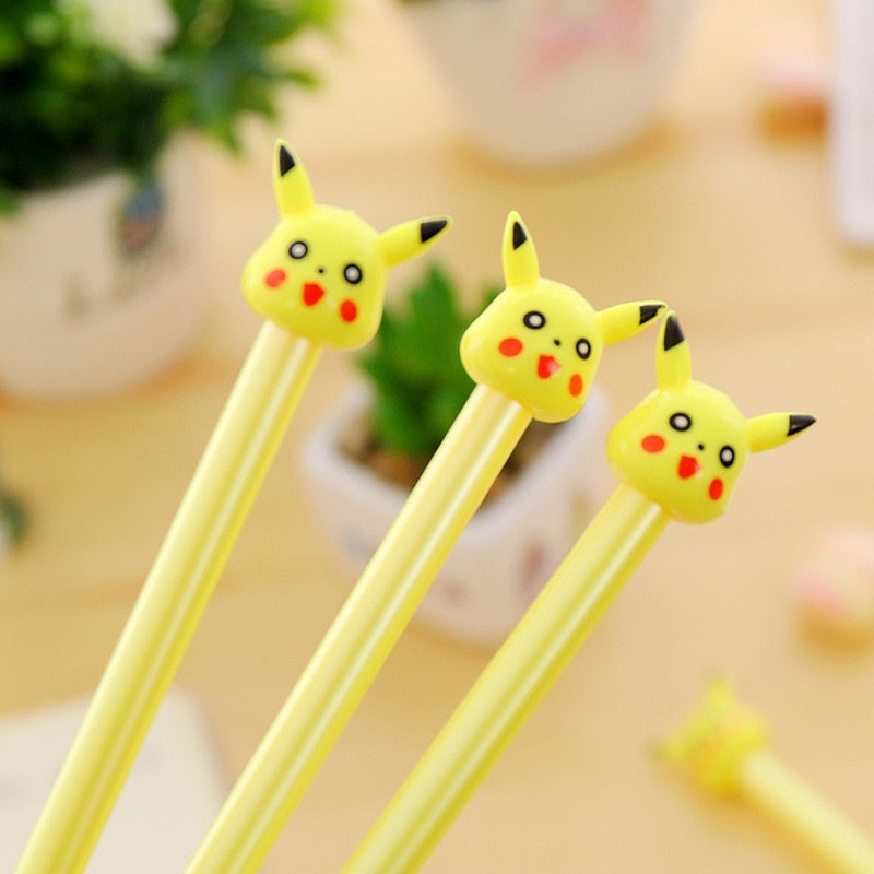 2pc Cartoon Kawaii Cute Plastic Pokemon Gel Pens For Kids