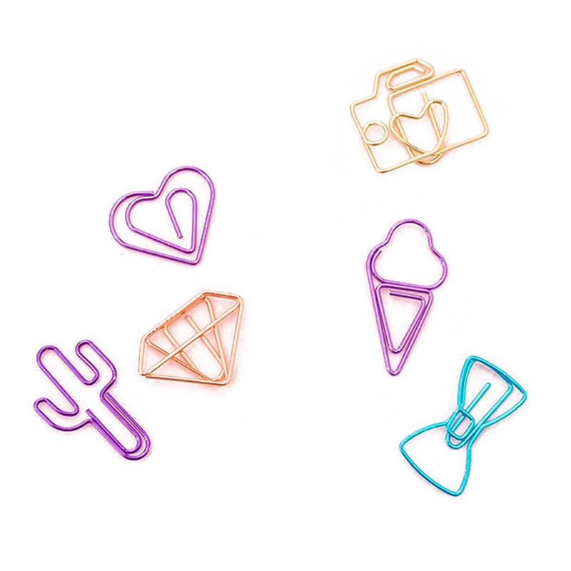 10 pcs/pack cute Mini Paper Clips Kawaii