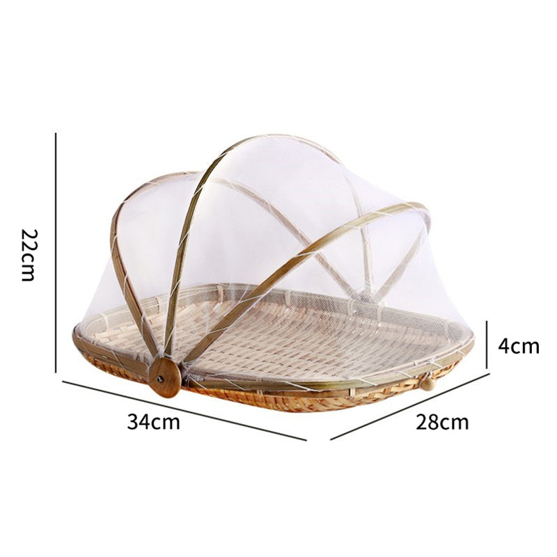 Handmade Bamboo Basket Steamed Bread Basket Bamboo Dustpan