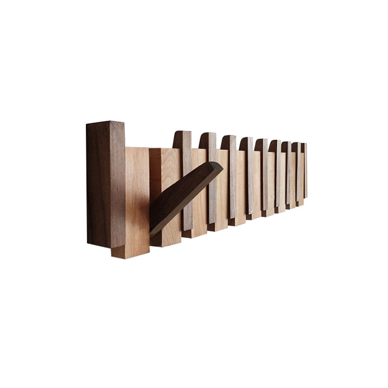 Black Walnut Coat Rack Wall-Mounted Hook