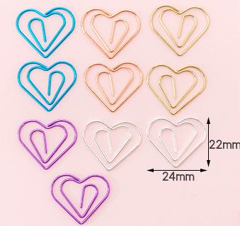 10 pcs/pack cute Mini Paper Clips Kawaii