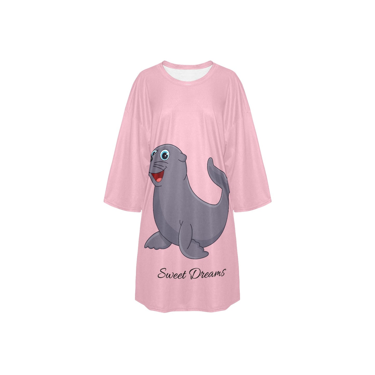 Cute Panda Women's Oversized Sleep Tee (T74)