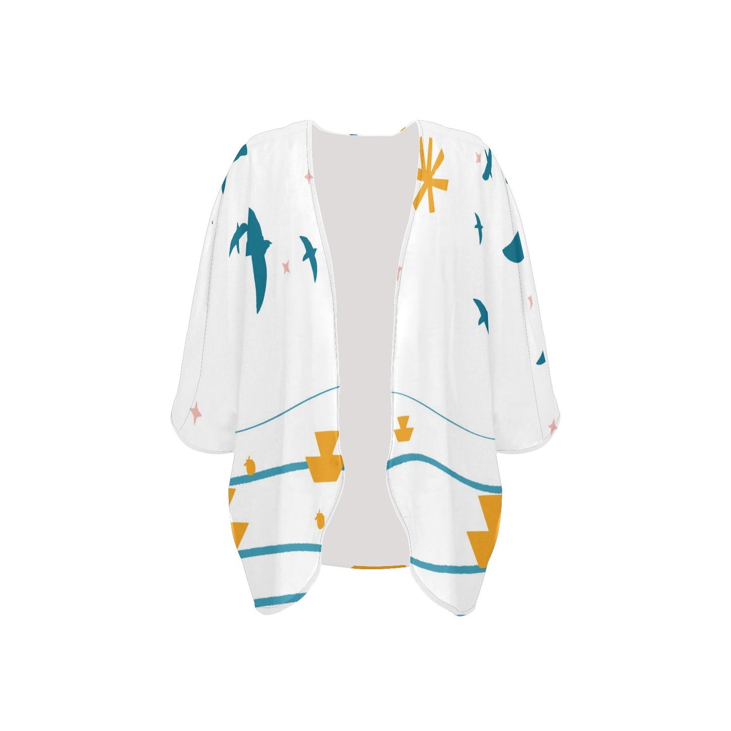 Women's Kimono Chiffon Cover Up (H51)